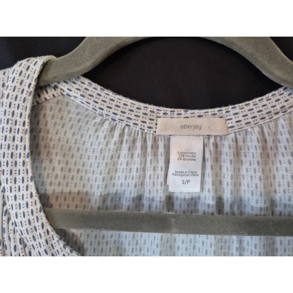 Eberjey Pink Dot Modal Pajama Set Small - Picture 5 of 15